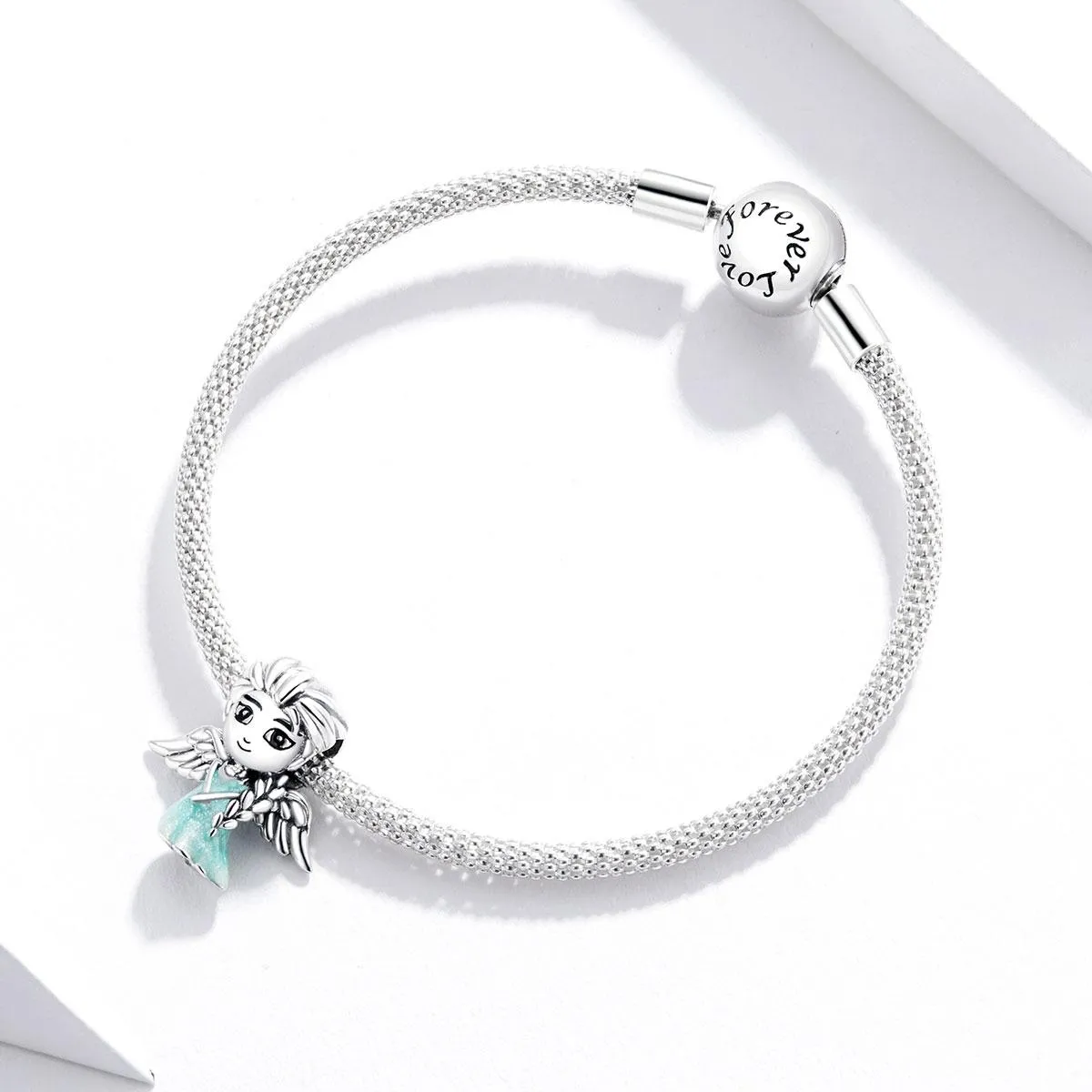 925 Sterling Silver Snowflake Elf Girl Beads For Diy Bracelets & Necklaces