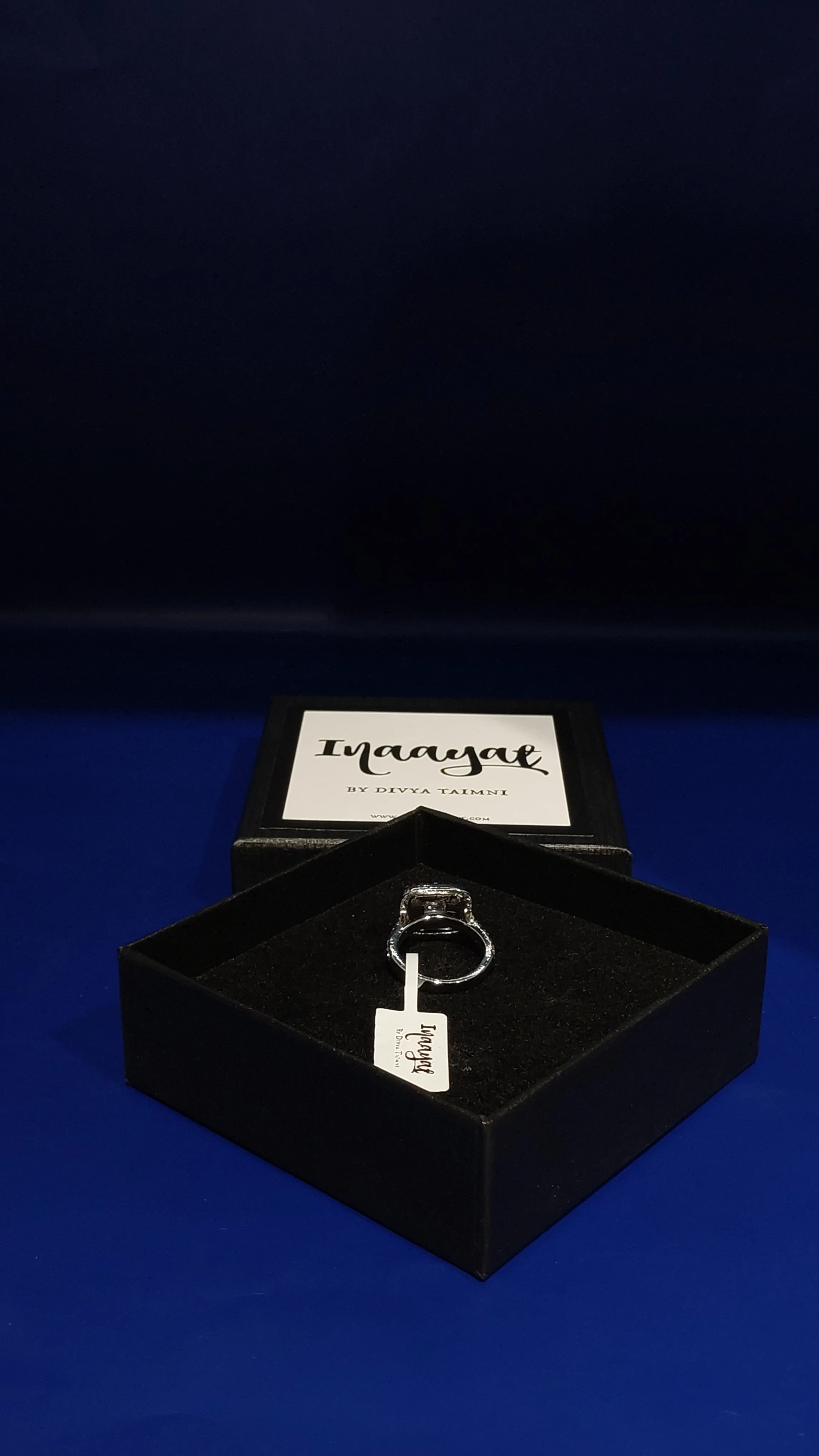 Anu Silver with  Zircon Ring