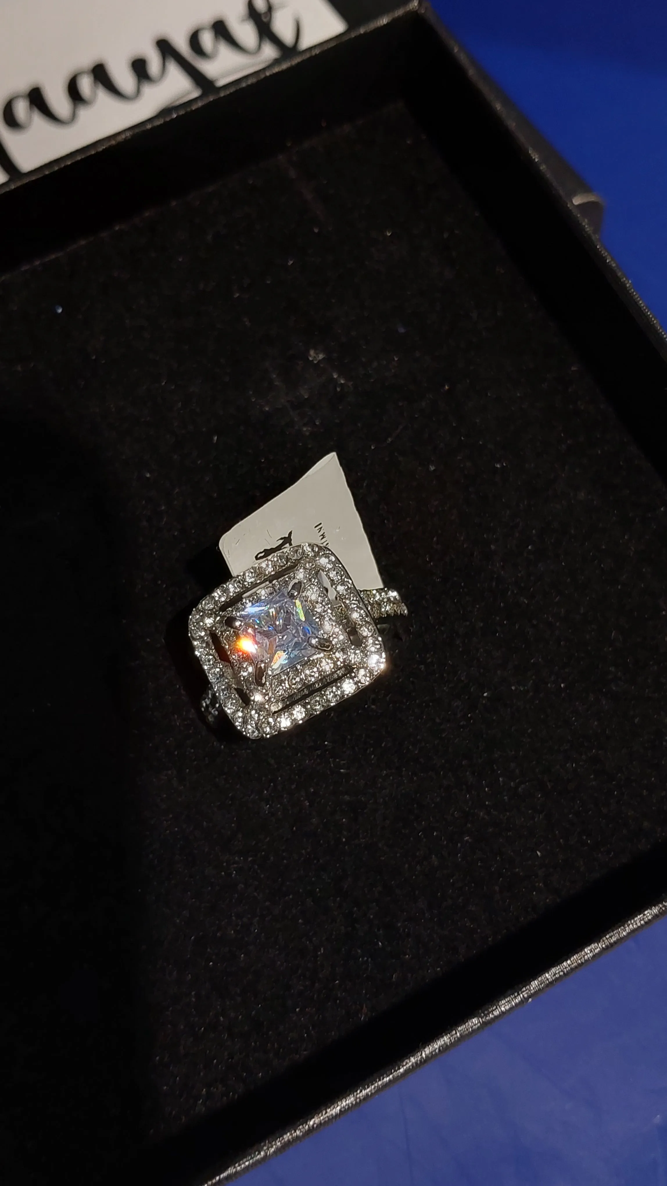 Anu Silver with  Zircon Ring