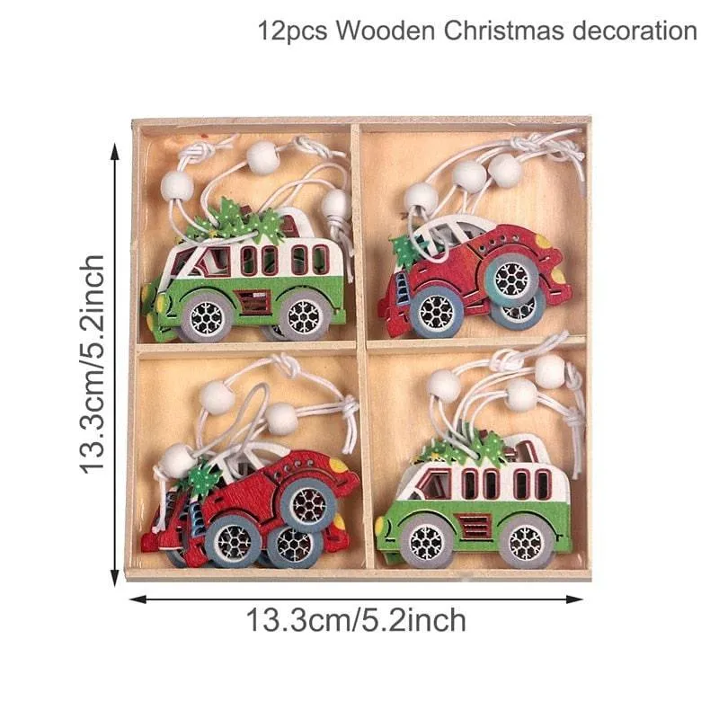 Christmas Gnomes Wooden Pendants Christmas Decorations For Home Xmas Tree Christmas Ornaments Navidad Decor