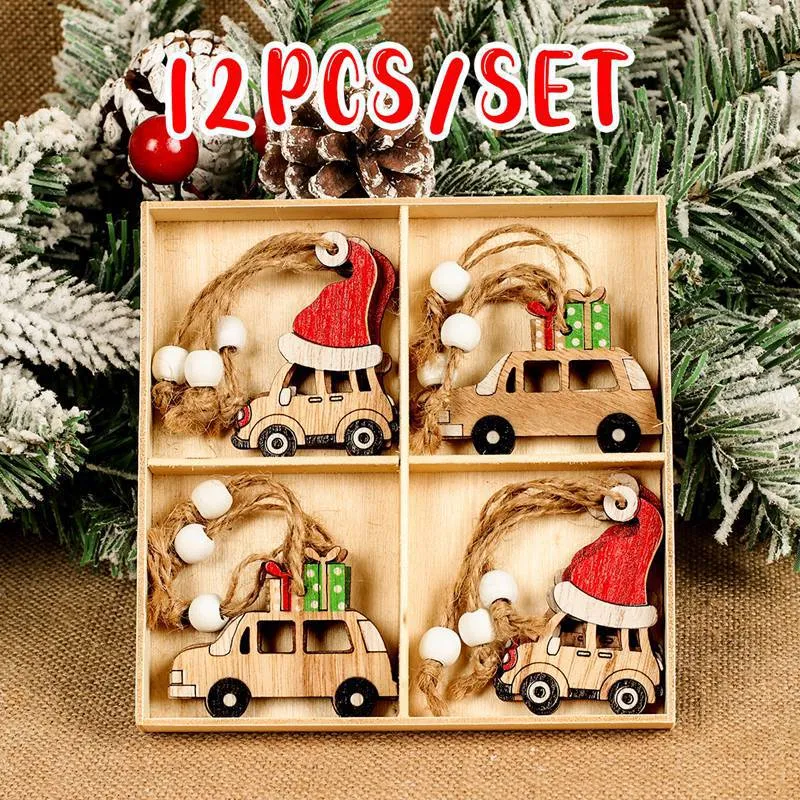 Christmas Gnomes Wooden Pendants Christmas Decorations For Home Xmas Tree Christmas Ornaments Navidad Decor