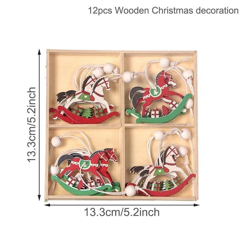 Christmas Gnomes Wooden Pendants Christmas Decorations For Home Xmas Tree Christmas Ornaments Navidad Decor