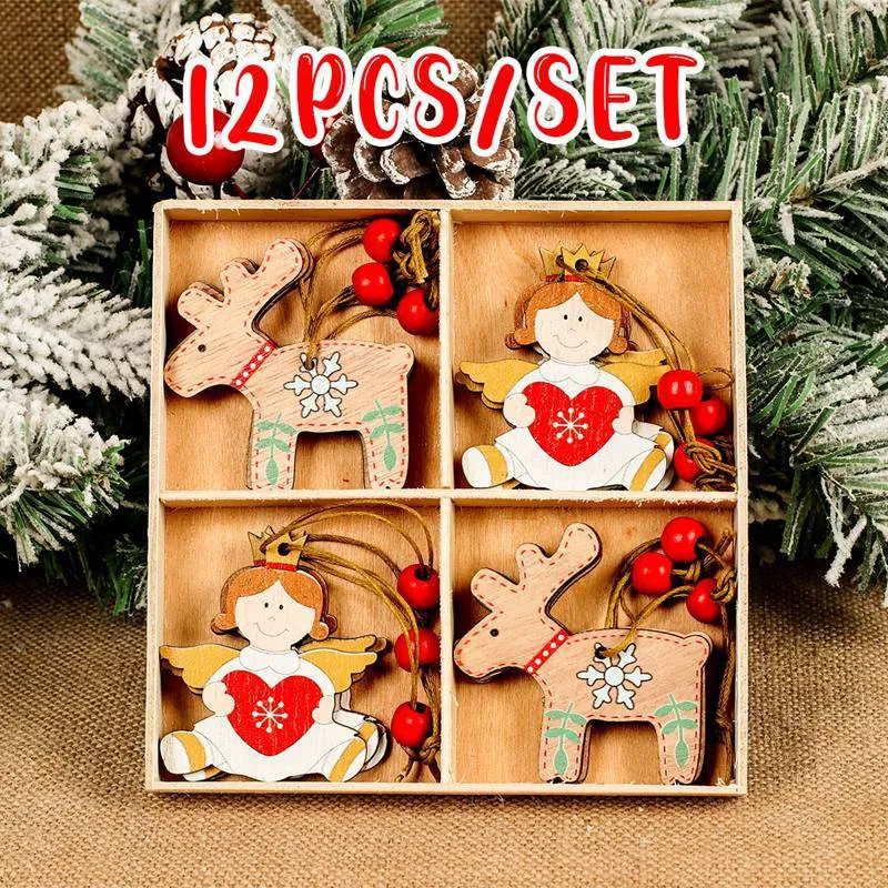 Christmas Gnomes Wooden Pendants Christmas Decorations For Home Xmas Tree Christmas Ornaments Navidad Decor