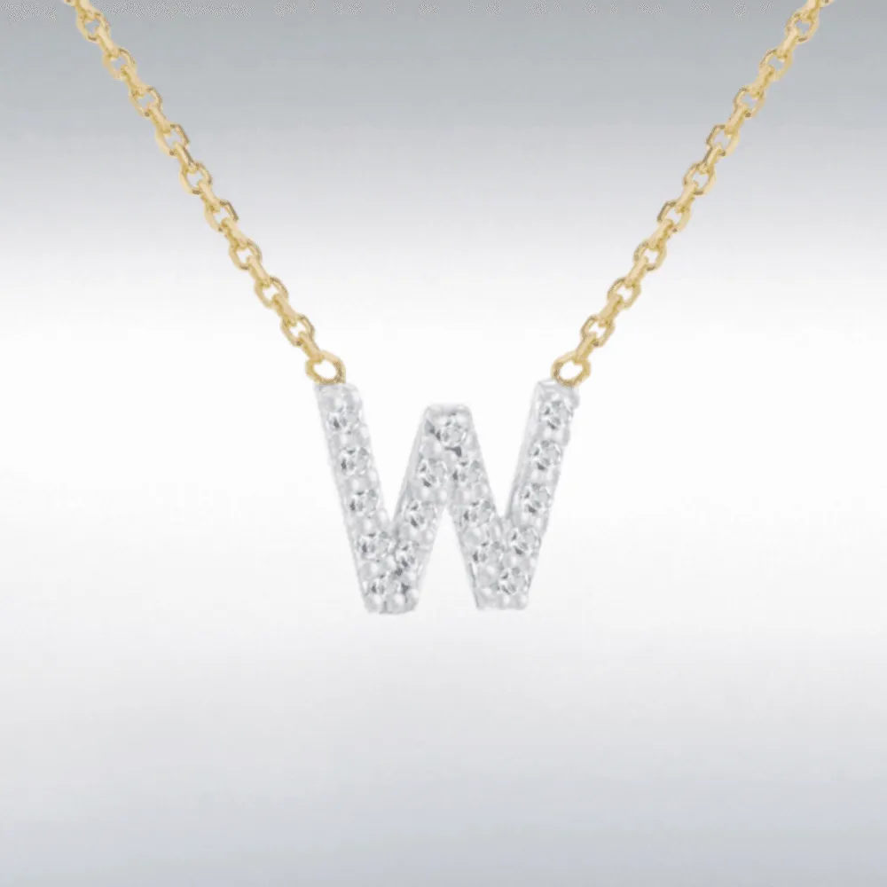Diamond Initial Necklace
