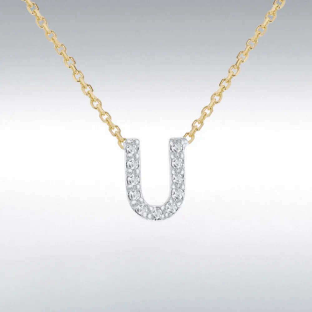 Diamond Initial Necklace