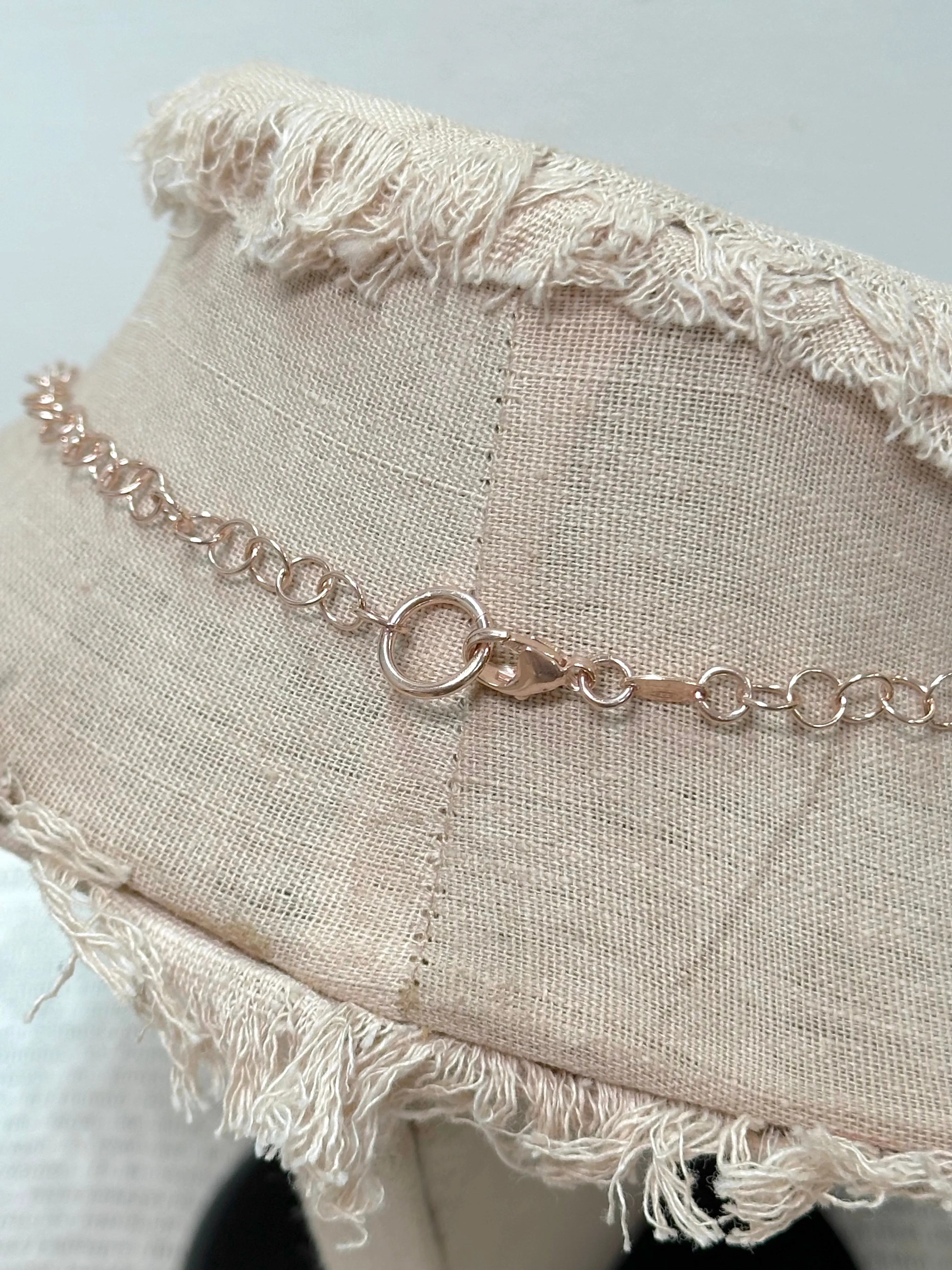 Italian Coin Pearl And Milky Grey Agate Necklace