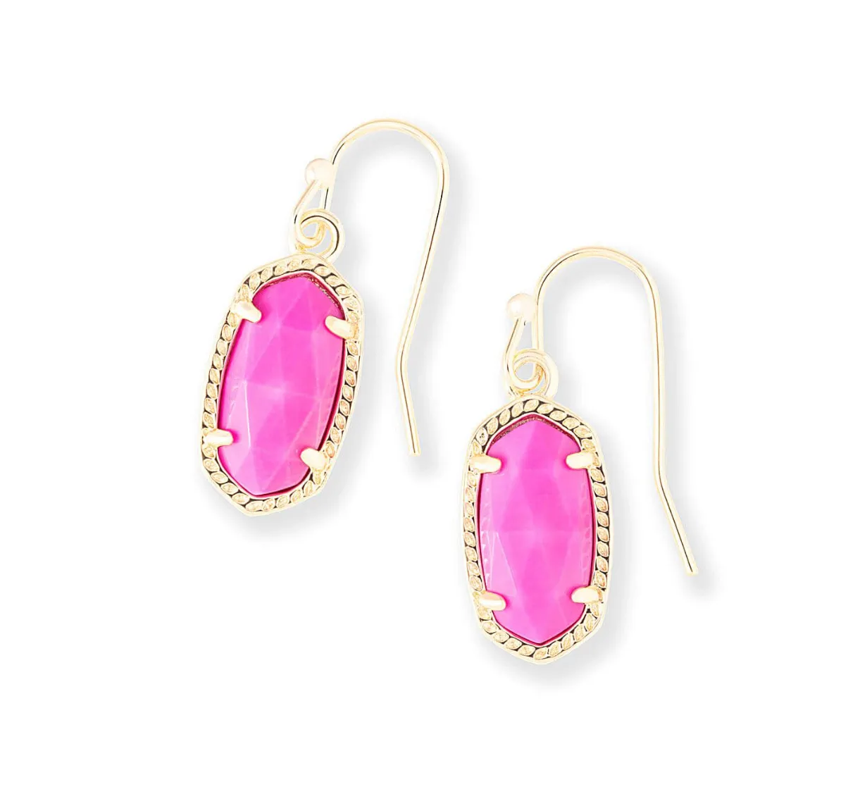 Lee Gold Drop Earrings in Magenta | KENDRA SCOTT