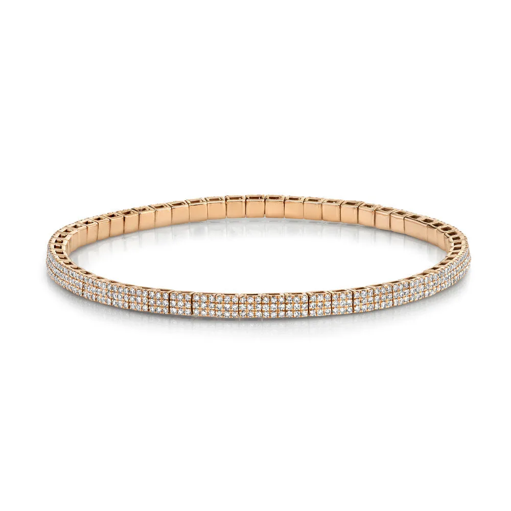 MEN'S PAVE SQUARE STRETCH BRACELET