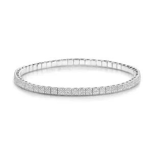 MEN'S PAVE SQUARE STRETCH BRACELET