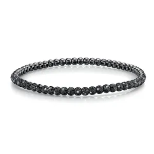 MEN'S TWINKLE PAVE BALL STRETCH BRACELET