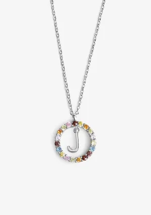 Necklace Iniziale Letter J Silver