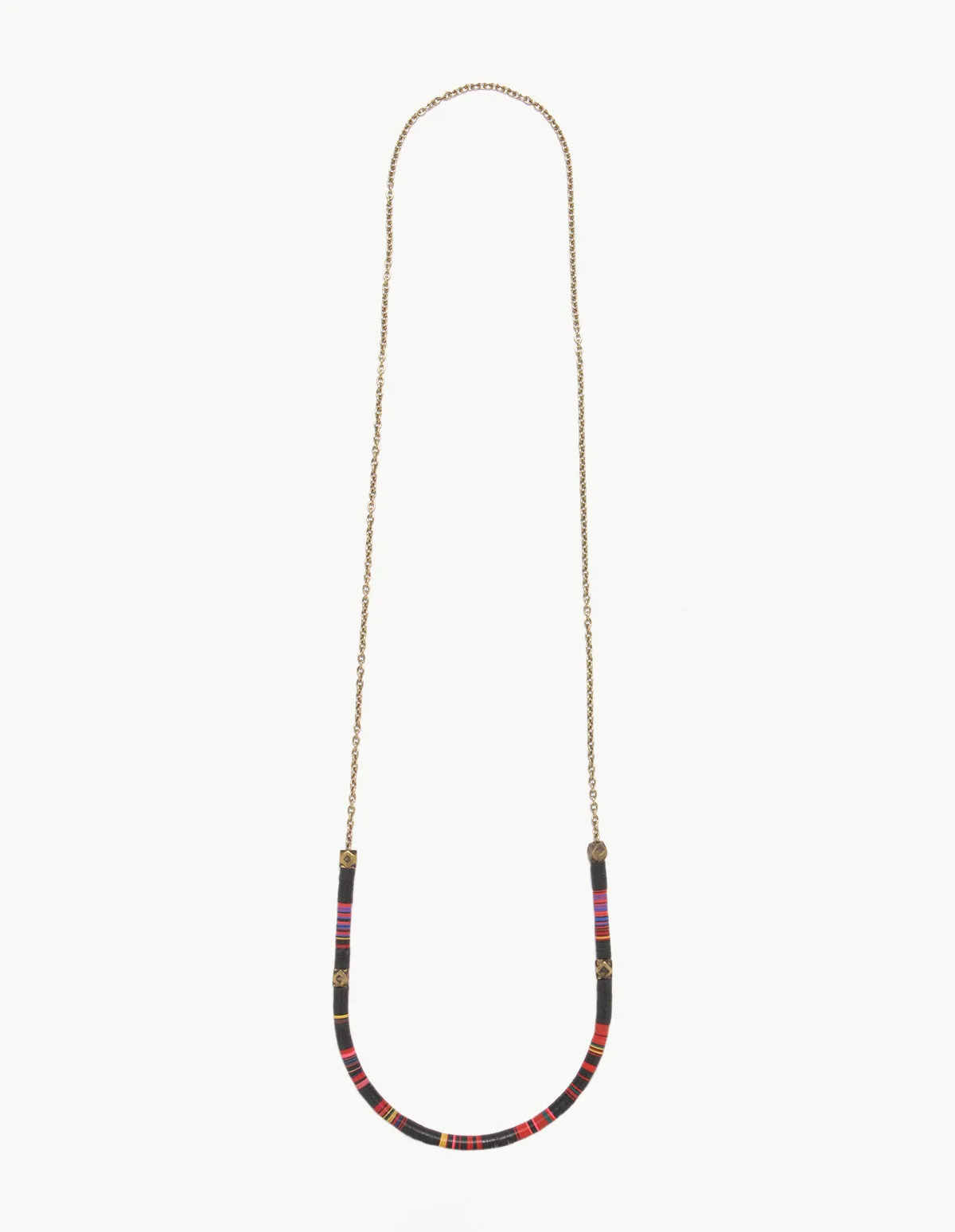 Record Bead & Crystal Mountain Necklace