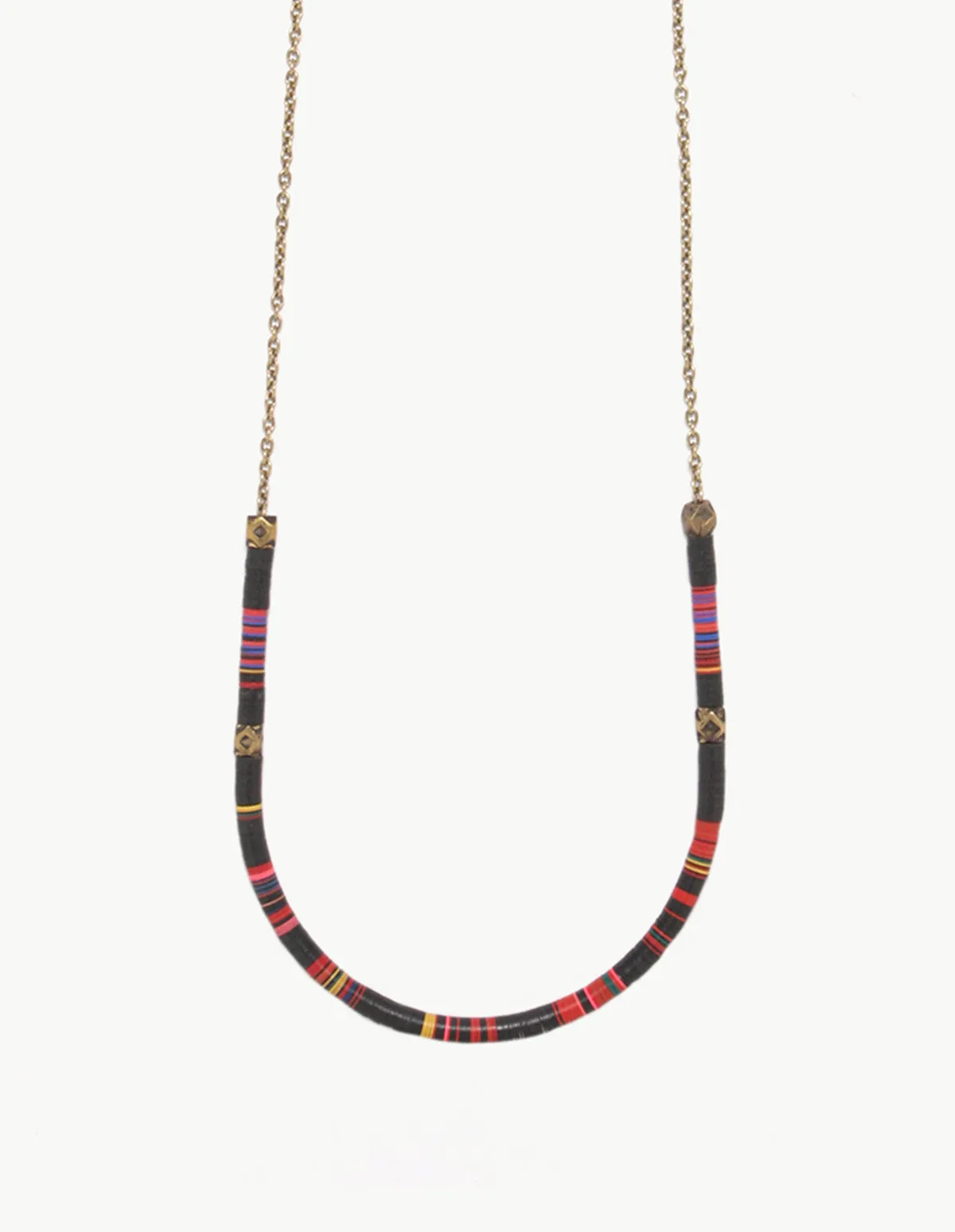 Record Bead & Crystal Mountain Necklace