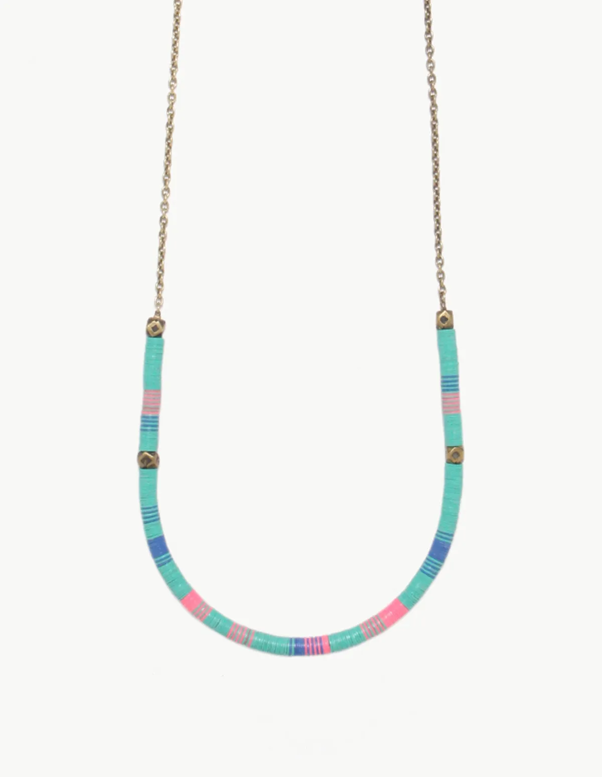 Record Bead & Crystal Mountain Necklace