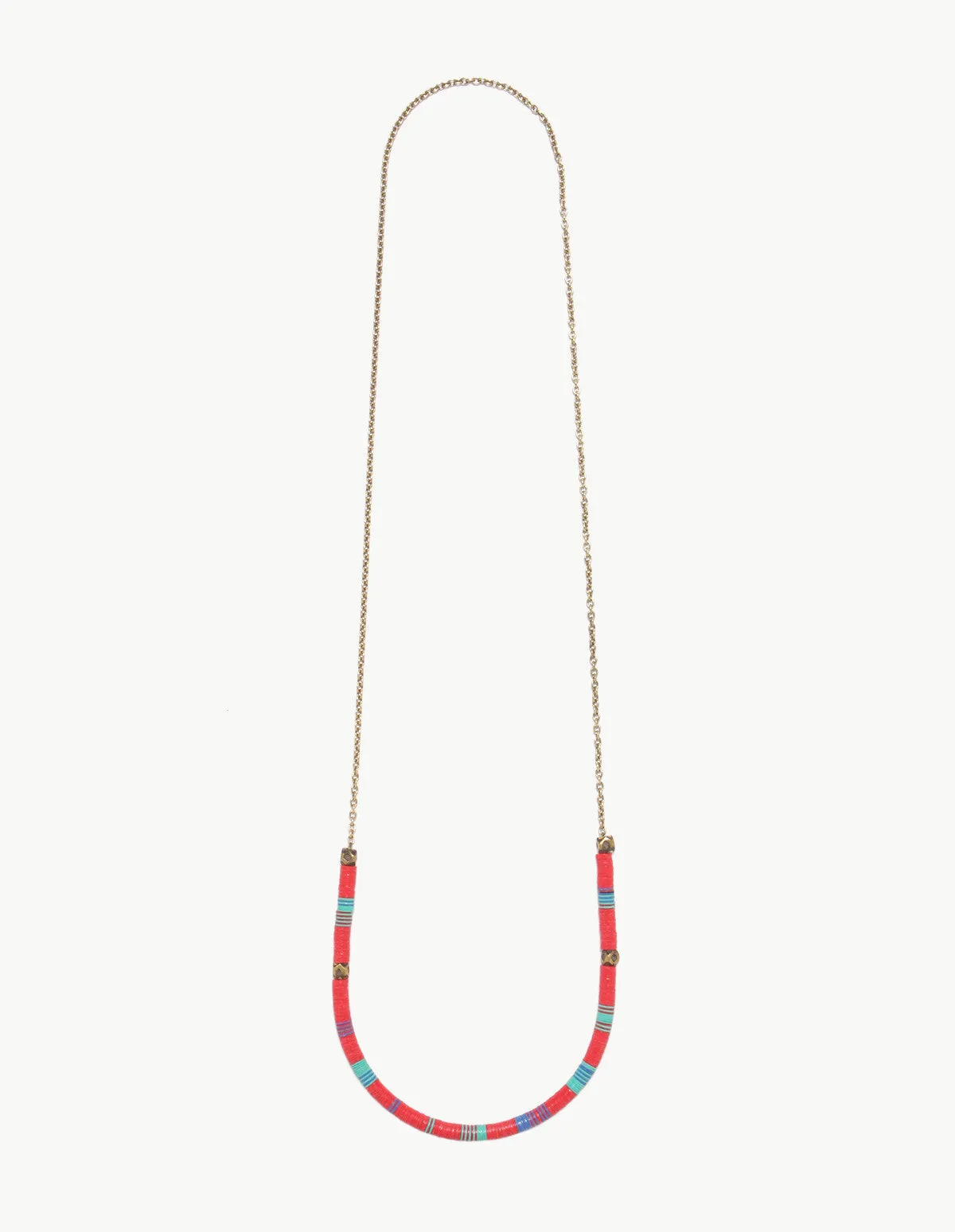 Record Bead & Crystal Mountain Necklace