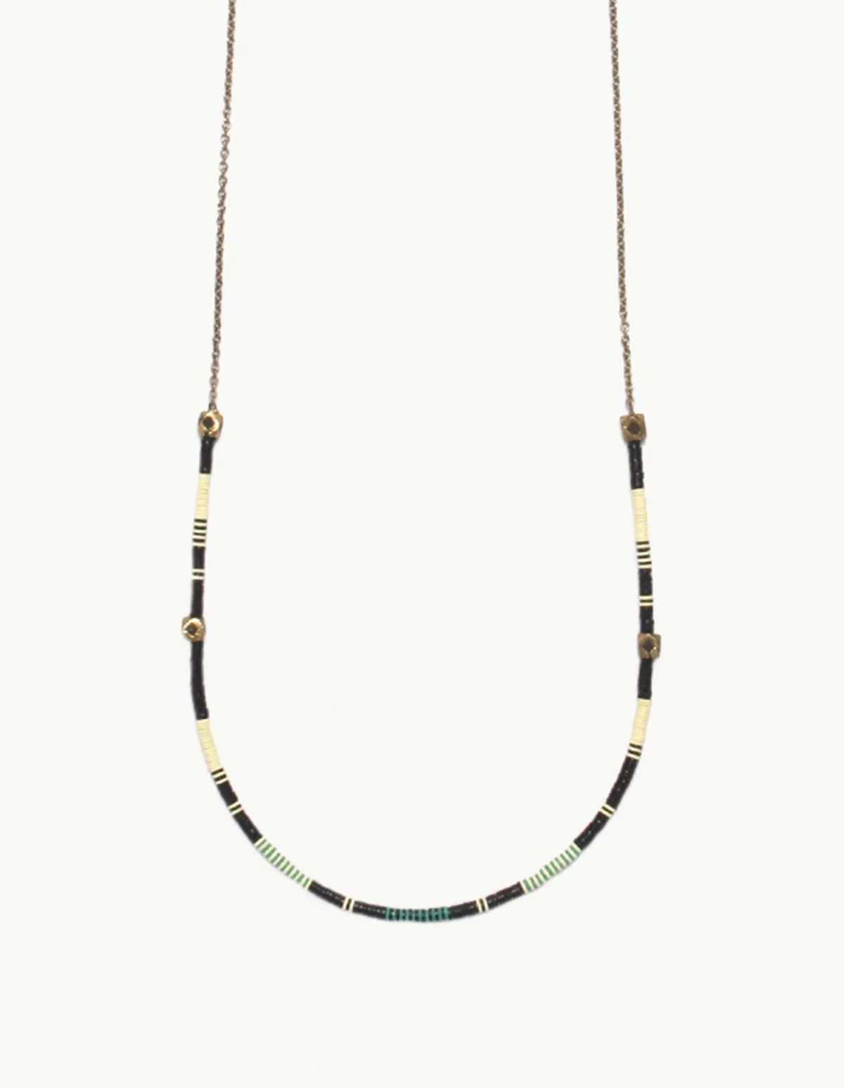 Record Bead and Crystal Mountain Small Necklace