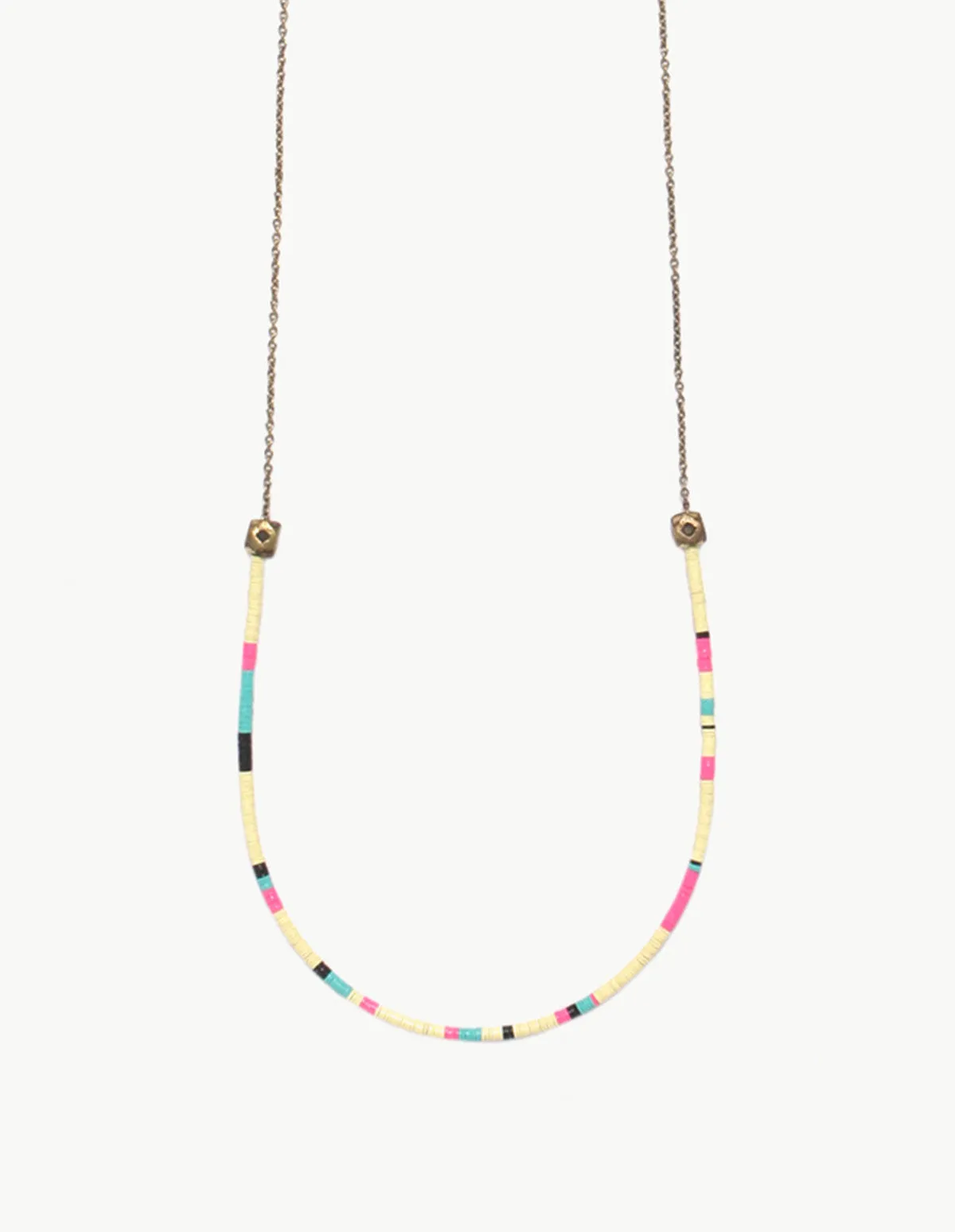 Record Bead and Crystal Mountain Small Necklace