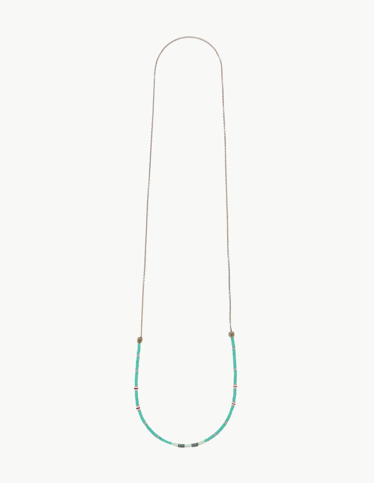 Record Bead and Crystal Mountain Small Necklace