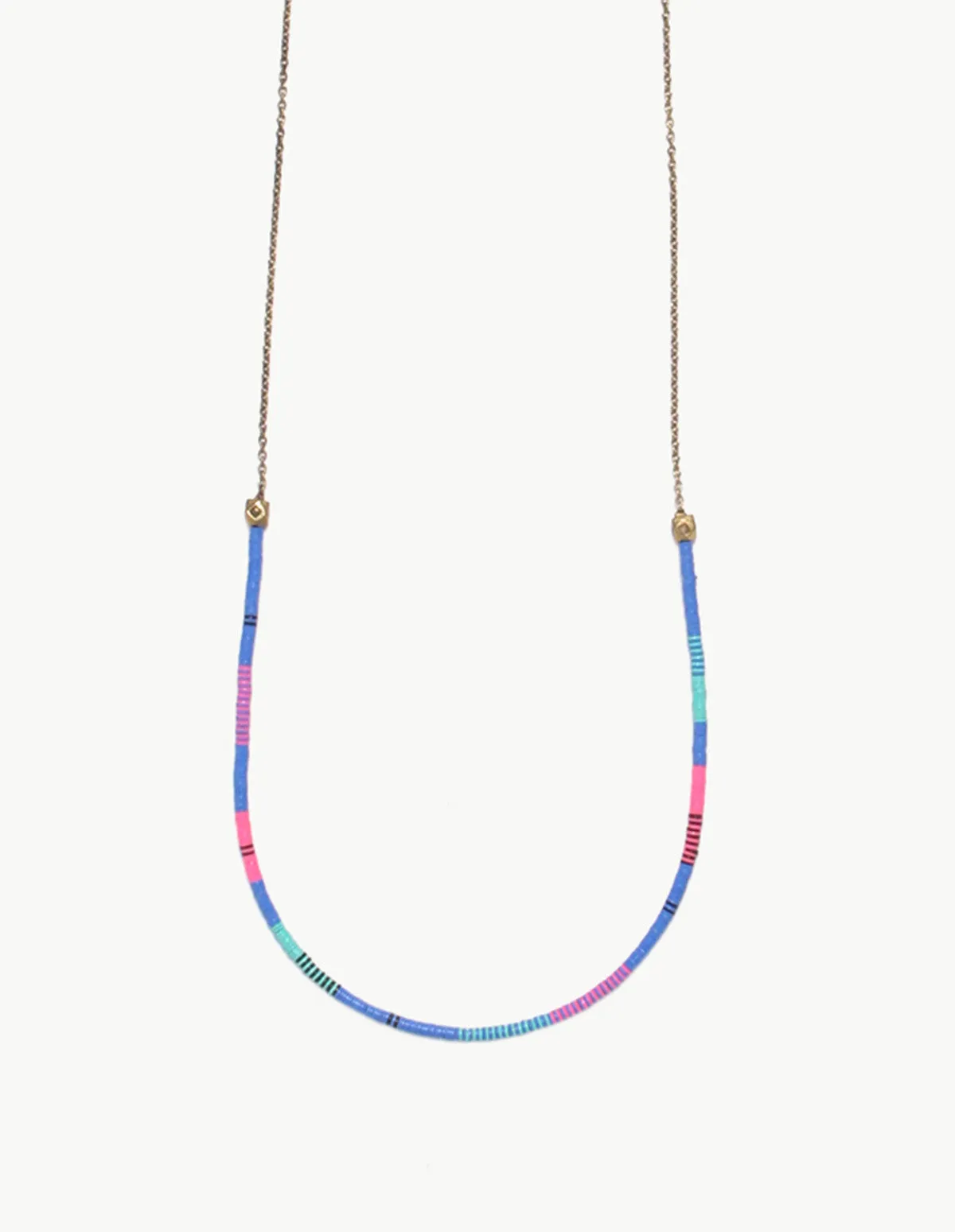 Record Bead and Crystal Mountain Small Necklace