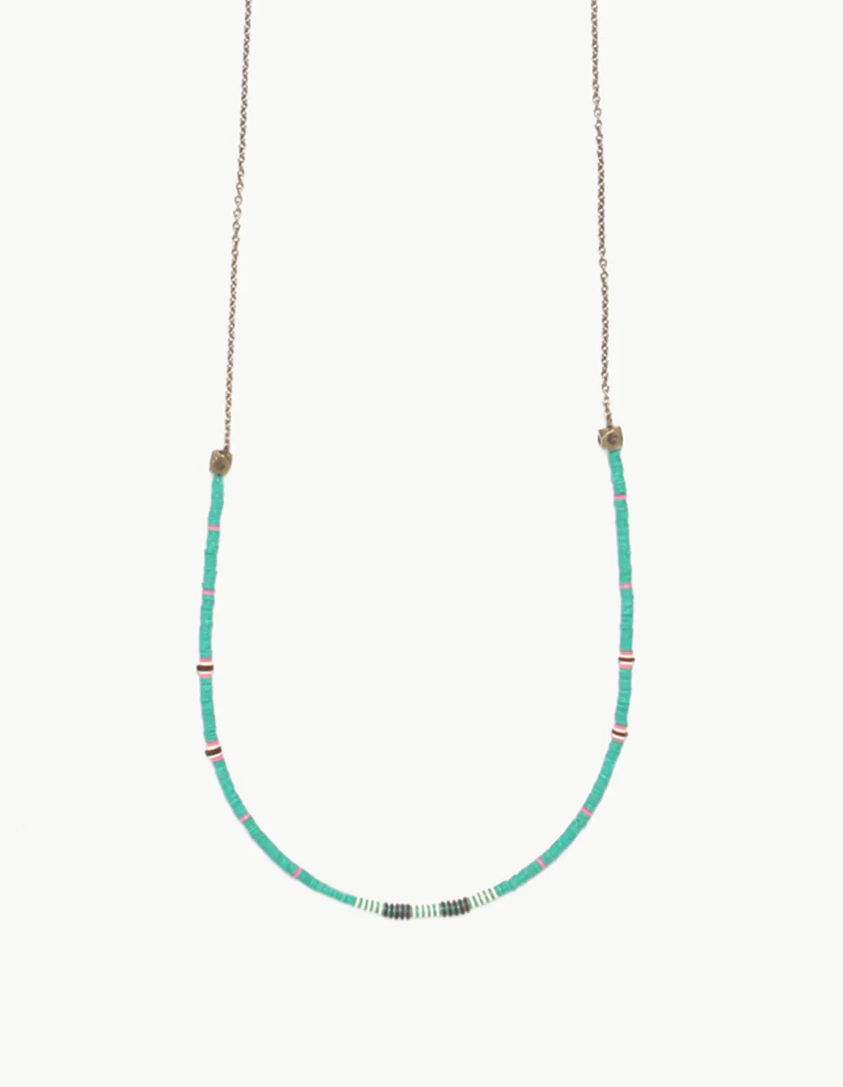 Record Bead and Crystal Mountain Small Necklace