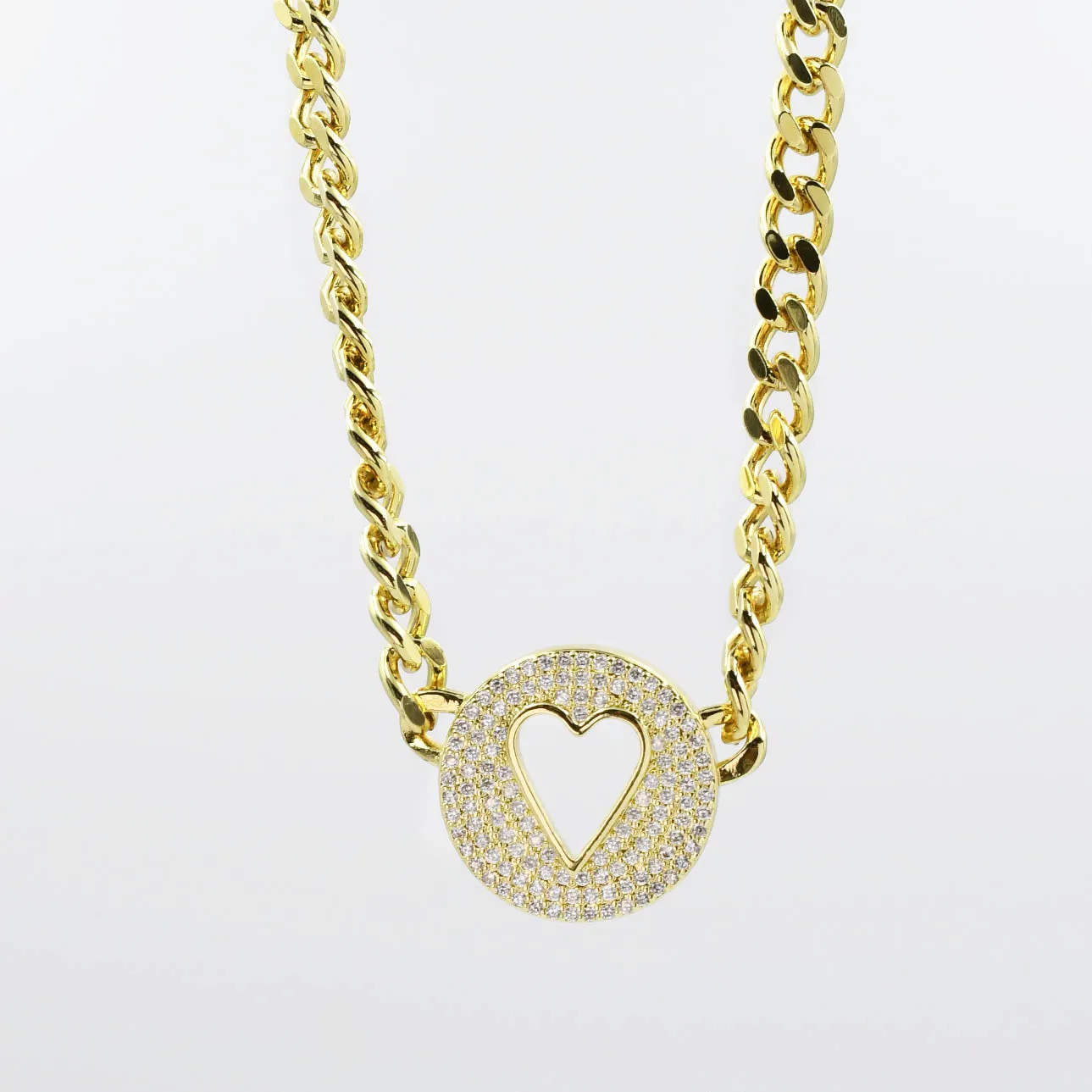 Sparkling Love Gold Necklace