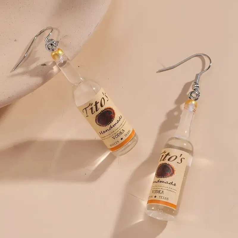 Tito's Bottle Dangle Earrings
