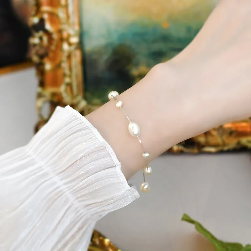 Women's Fashion Simple Irregular Pearl Bracelet