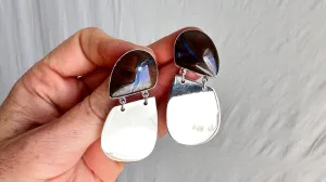 Yowah Opal & Sterling Silver Earrings. 1314